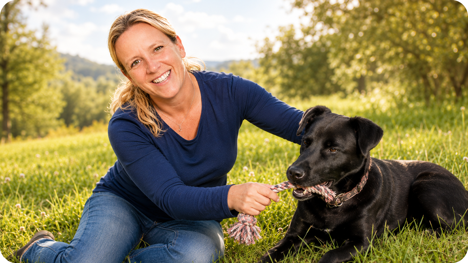 Melanie mit Hund – Hundeernährung und Alltag mit Hund