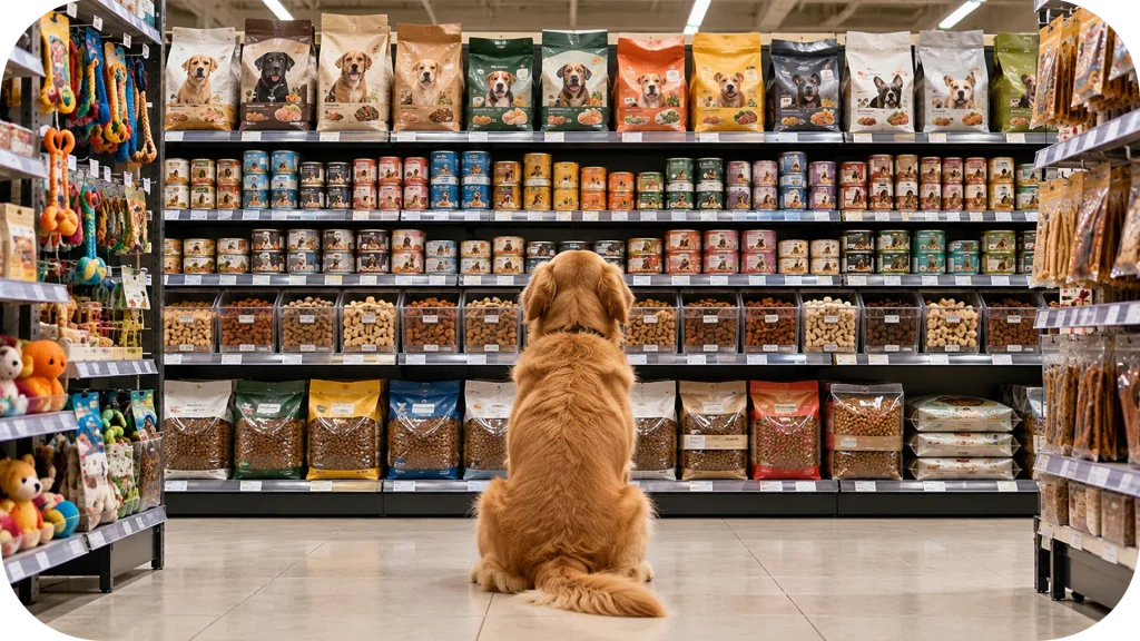 Hundefutter im Fachhandel – Auswahl verschiedener Futtersorten